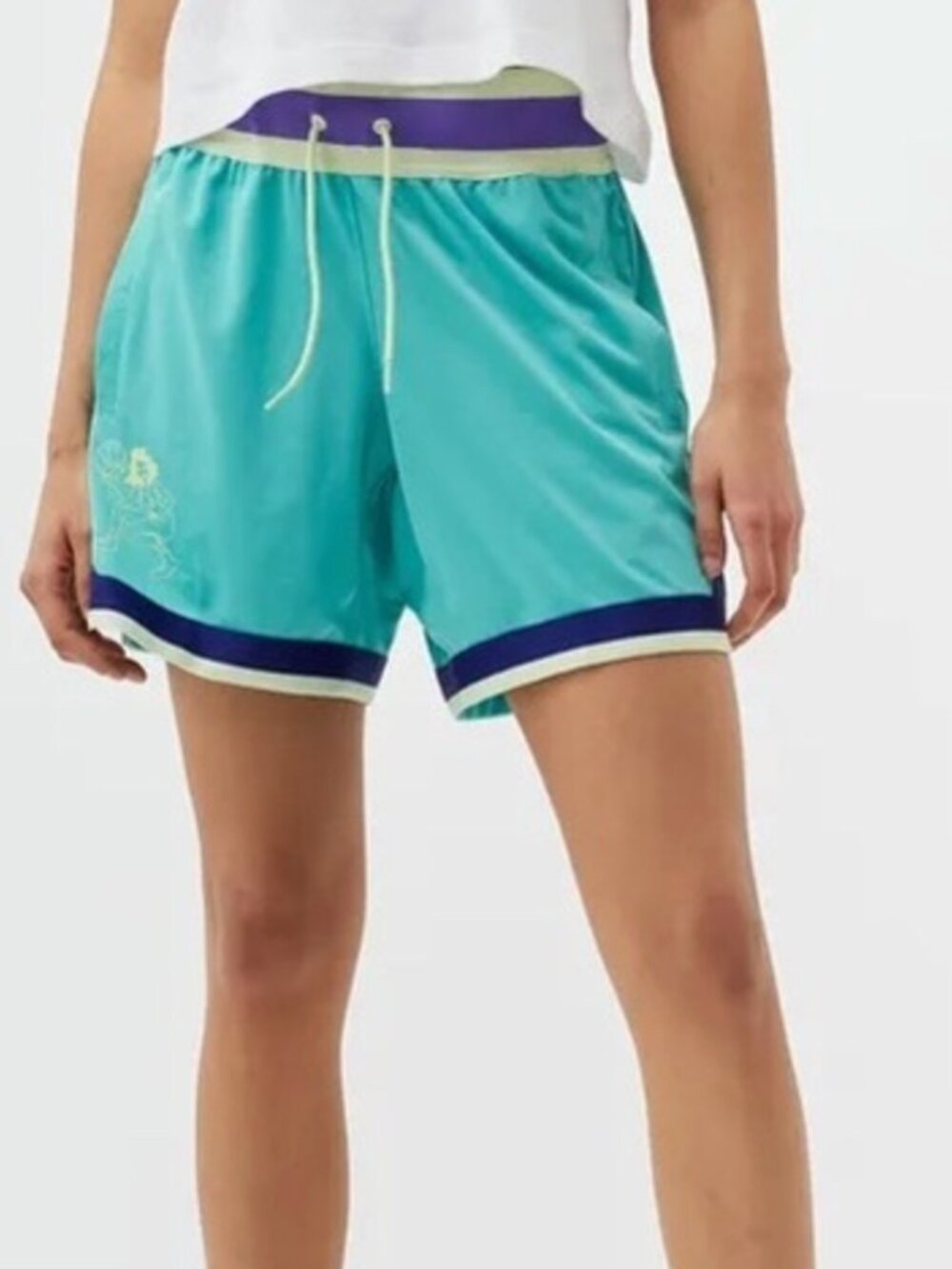 Adidas x Hoop York City HYC Teal Short SEMIRU sz L NWT FLAW Basketball New York